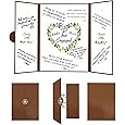 DARUNAXY Black Gold Engagement Party Decorations, Happy Engagement Alternative Signature Guest Book Just Engaged Gifts Almost Married Congratulations Engagement Signing Card Board Party Supplies - PuriLite