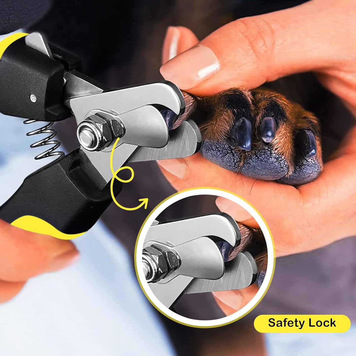 Candure Cat Nail Clippers Stainless Steel Cat Claw Trimmers for Rabbits,Guinea Pigs, Birds, Puppies, Kittens and Small Animals- Pet Nail Clippers for Professional and Home Use (Black)