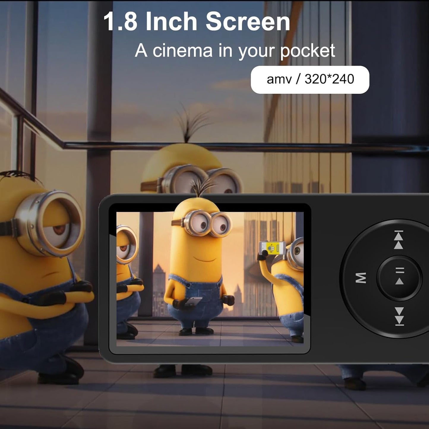 64GB MP3 Player with Bluetooth, SKYBESS HiFi Lossless MP3 Music Players with HD Speaker, FM Radio, Video, Voice Recorder, Alarm Clock Function, Including Earphones, Supports Random Playback