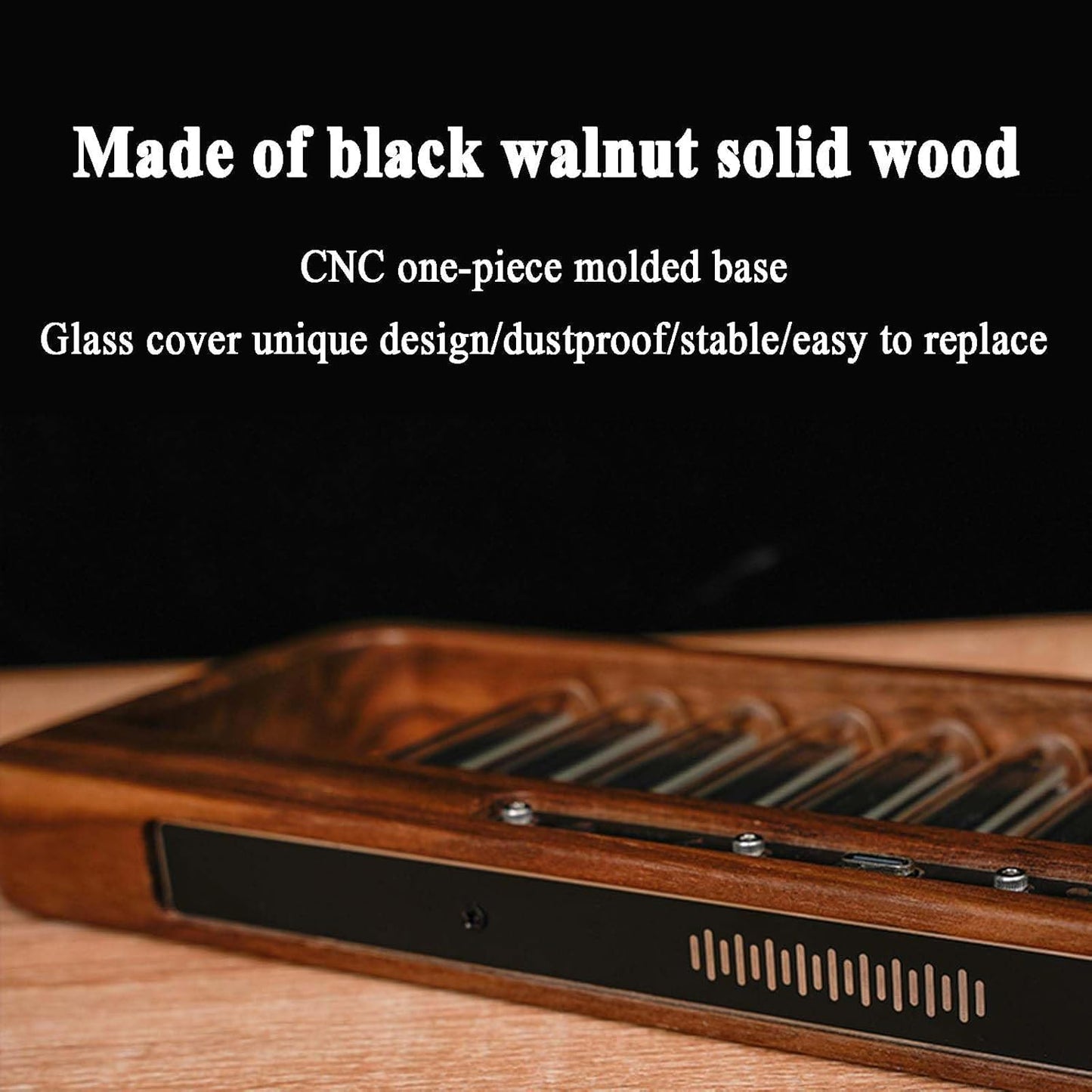 HUVIOVED RGB Sound Pickup Spectrum Lamp/Music Spectrum Analysers/Audio Spectrum Analyzer Display/Music Rhythm Recognition Light with Nixie Tube, MIC Pickup, 7 Preset Modes are Built in