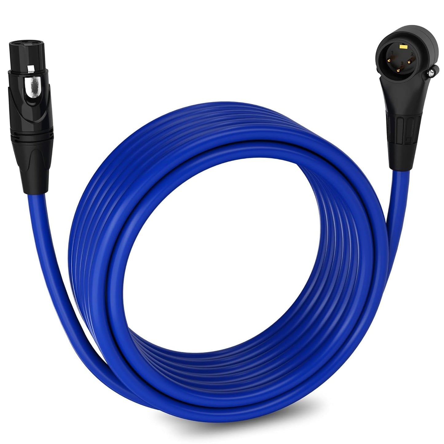 LyxPro 6 Feet XLR Microphone Cable Balanced Male to Female 3 Pin Mic Cord for Powered Speakers Audio Interface Professional Pro Audio Performance and Recording Devices - Blue