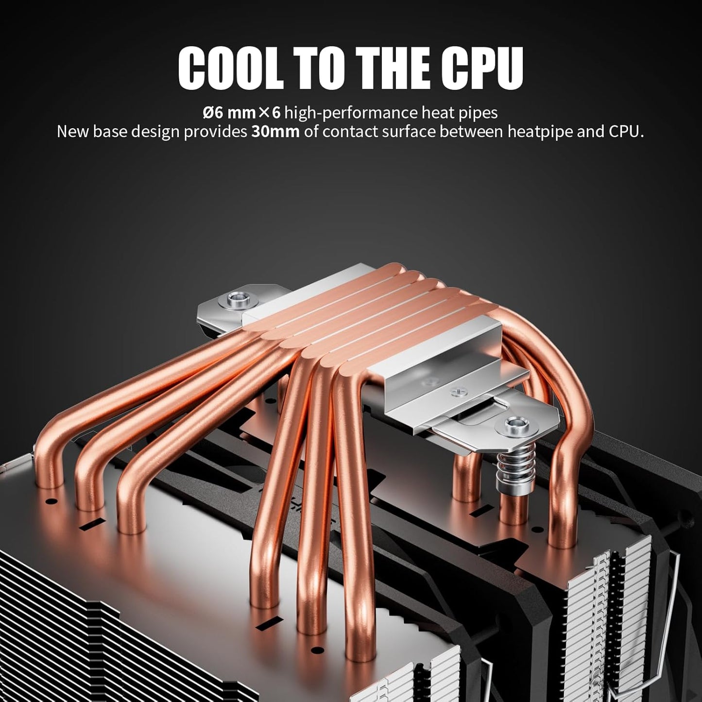 upHere D6SEC CPU Cooler, Intel LGA2011,LGA2066, LGA1700,AMD AM5/AM4/Ryzen 120mm,Dual Towers,5V ARGB