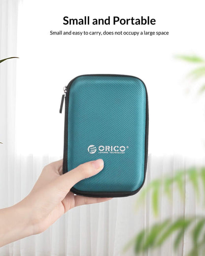 ORICO 5 Pack External Hard Drive Case 2.5 Inch Shockproof Hard Drive Bag Travel Electronics Organizer Carry Case for WD, Toshiba, Seagate, Samsung, Hitachi Hard Drive and Accessories like SD Card, USB Cable, Power Bank, Earphone, Black