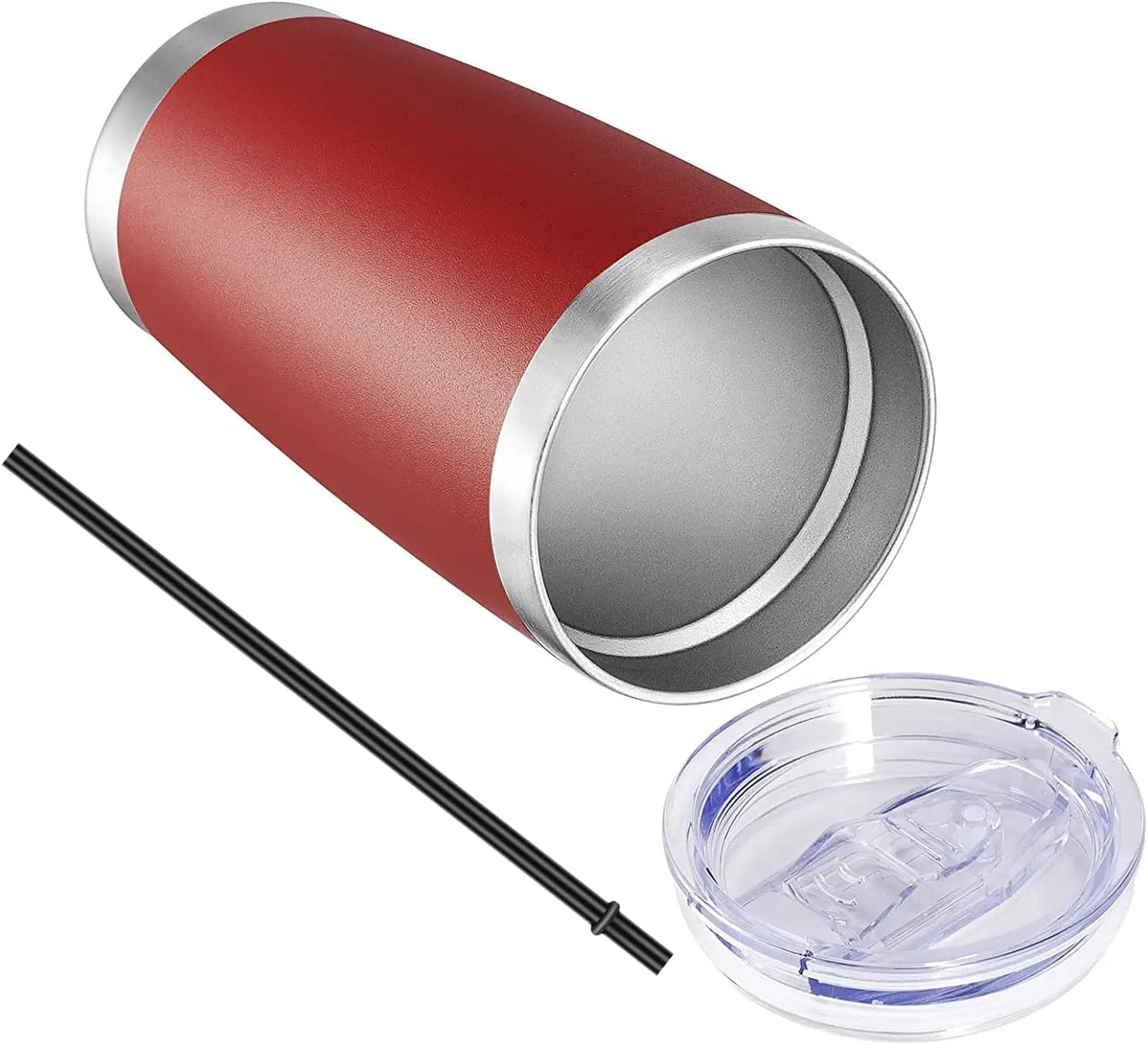 VEGOND 20oz Tumbler with Lid and Straw Stainless Steel Tumbler Cup Bulk Vacuum Insulated Double Wall Travel Coffee Mug Powder Coated Coffee Cup (Bluish Violet 6 Pack)