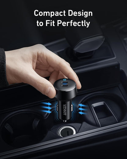 Anker USB C Car Charger, 40W 2-Port PowerIQ 3.0 Type C Adapter, iPhone 16 Car Charger, PowerDrive III Duo with Power Delivery for iPhone 16/15/14/13, Galaxy S22/S20/S10, Pixel, iPad, and More - PuriLite