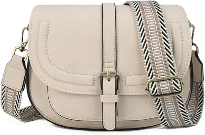Crossbody Bags for Women Small Over the Shoulder Saddle Purses and Boho Cross body Handbags,Vegan Leather