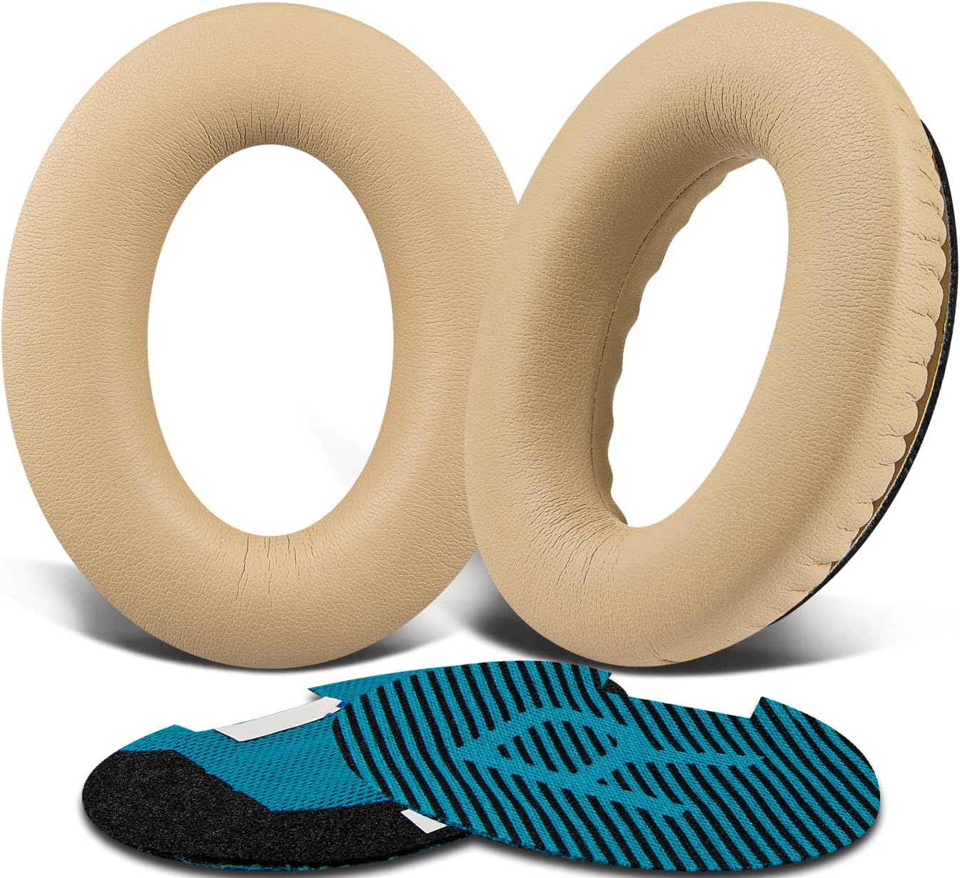 SoloWIT Earpads Cushions for Bose Headphones, Replacement Ear Pads for Bose QuietComfort 15 QC15 QC25 QC2 QC35/Ae2 Ae2i Ae2w/SoundTrue & SoundLink Around-Ear Series - QC25 PL Black&Blue