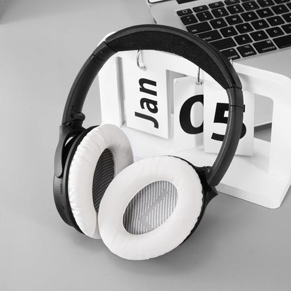 Replacement Ear Pads Earpads for Bose QuietComfort QC 2 15 25 35 Ear Cushion for QC2 QC15 QC25 QC35 SoundLink SoundTrue Around-Ear II AE2 (Black)