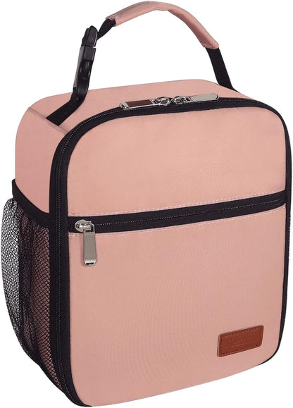 Lunch Box for Men Women Adults Small Lunch Bag for Office Work Picnic - Reusable Portable Lunchbox, Black