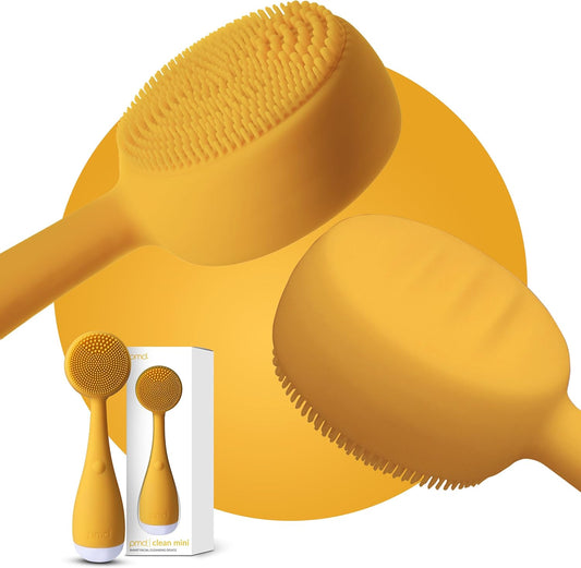 PMD Clean Mini - Smart Facial Cleansing Device with Silicone Brush & Anti-Aging Massager - Waterproof - SonicGlow Vibration Technology - Clear Pores and Blackheads - Lift, Firm, and Tone Skin