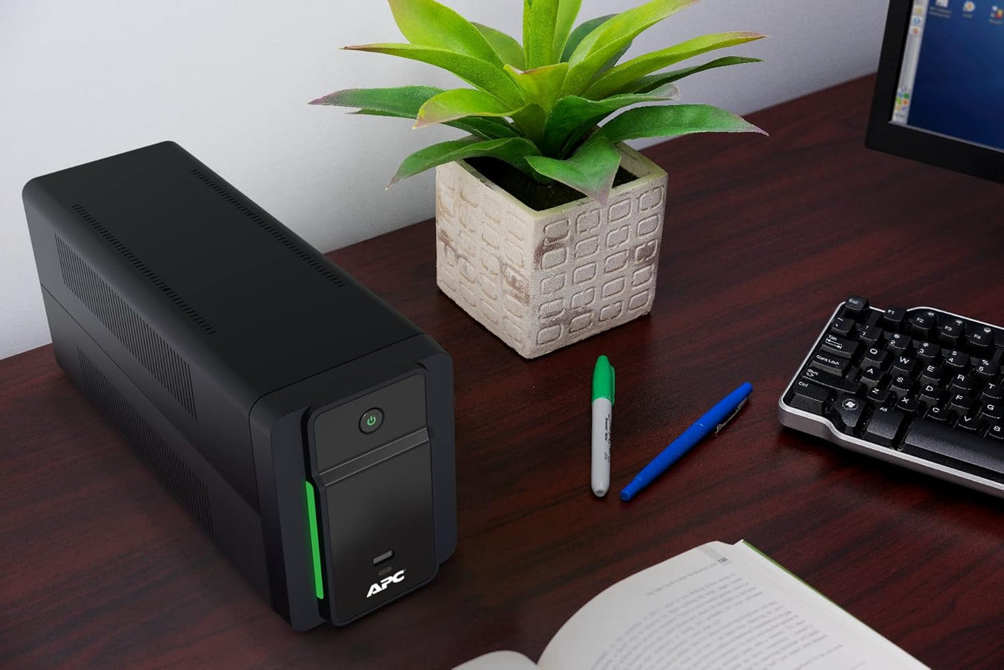 APC UPS 1200VA Line Interactive UPS Battery Backup, BVK1200M2 Backup Battery with AVR, 2 USB Charging Ports (Type C/Type A), Back-UPS Uninterruptible Power Supply
