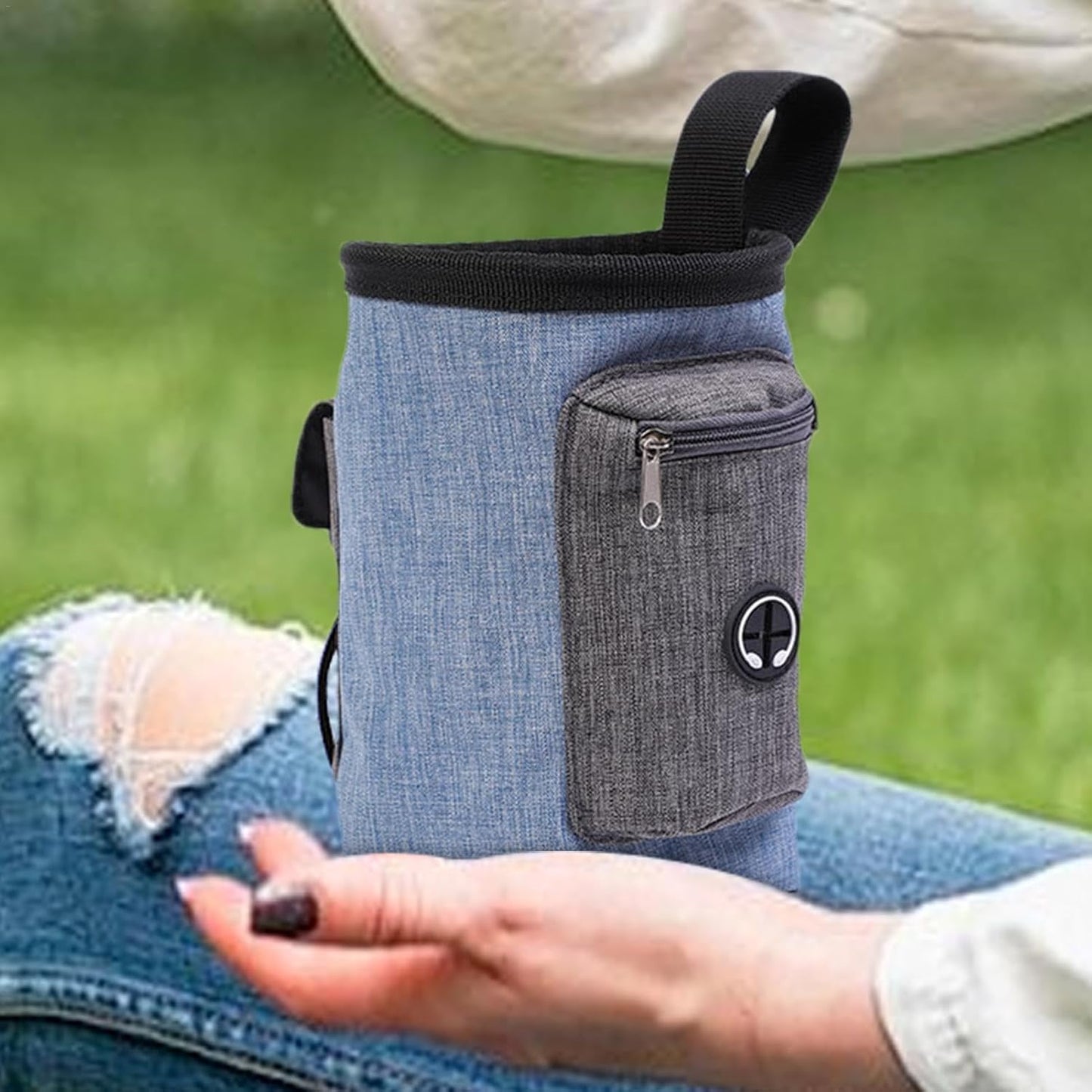 Dog Treat Pouch Bag | Portable Dog Treat Snack Bag Pouch | Dog Treat Carrier Holder, Treat Storage Holder for Travel Dog Walking Puppy Training