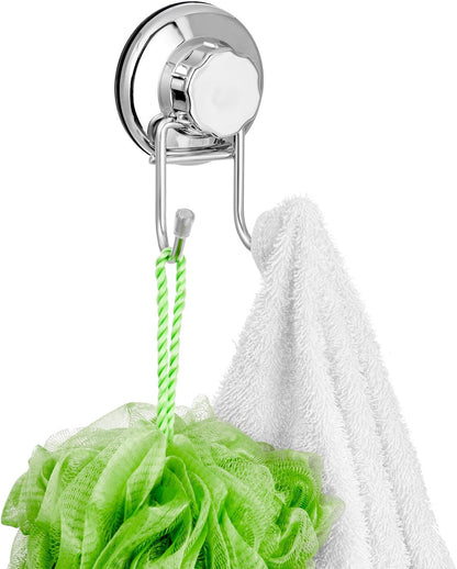 SANNO Vacumn Suction cups Shower Caddy Soap Dish Double Bath Hook-Bath Organizer Kitchen Storage Basket for Shampoo, Conditioner, Soap- Anti Rust stainless steel (set of 3)