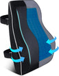 Gel Lumbar Support for Office Chair Back Support for Lower Back Pain Relief Cooling Chair Back Support Cushion Improves Posture Back Rest Memory Foam Back Support Pillow for Gaming Chair, Driving Seat