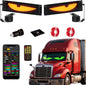 LED Eyes for Truck Windshield, 2PCS 23.6inx4.73in Devil Eyes Light for Windshield, Devil Eyes Light for Car, Truck, SUVs, Pickup, ATV, UTV and Golf Cart, Men Gift Ideas