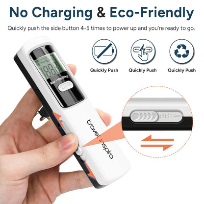travel inspira Luggage Scale Battery-Free, Travel Essentials, Portable Handheld Digital Suitcase Weight Scale for for Travel Accessories, 110lbs/50kg