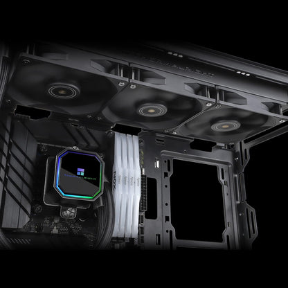 Thermalright Frozen Prism 360 Black AIO Water Cooler,Liquid CPU Cooler, 3×120mm PWM Fans Water Cooling System,1850RPM High Speed,Compatible with AMD/AM4/AM5&Intel LGA1151/1200/2066/1700