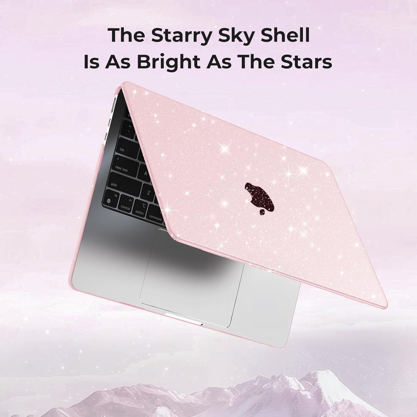 EooCoo Case Compatible with MacBook Air 13 inch M4 M3 M2 2025-2022 A3240 A3113 A2681, 13.6" Hard Case Cover & TPU Keyboard Skin & Screen Protector for Laptop Air 13.6 inch - Crystal Clear