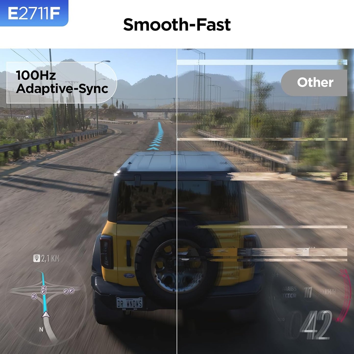 KOORUI 27 inch Gaming Monitor, QHD (2560 x 1440) R1500 180Hz Curved Monitors, AdaptiveSync with 1ms, VESA Compatible, HDR10, 1 x Display Port 1.4 & 2 x HDMI 2.0, Eye Care 27E6QCA