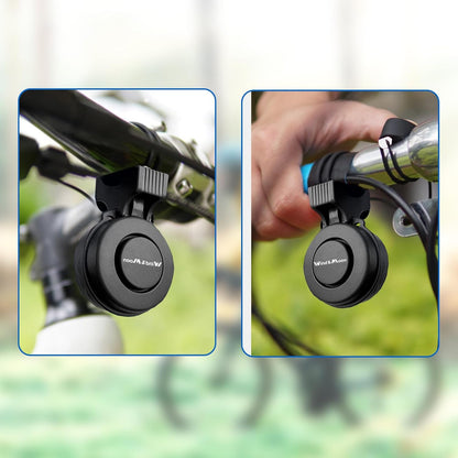 YOUNGFLY Electric Bike Horn Bicycle Bell, 120db Electronic Bicycle Horn with USB Waterproof Plug 4 Sound Modes, for Kids Boys Adults Mountain Bike Accessories