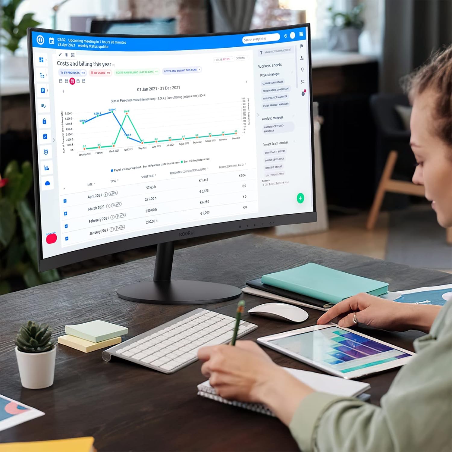 KOORUI Curved 27 Inch Gaming Monitor, Full HD 1080p R1500 180Hz VA Curved Monitors, 99% sRGB, Built-in AdaptiveSync, 1 x Display Port 1.2 & 2 x HDMI 2.0, Eye Care, VESA Compatible, Black 27E6CA - PuriLite
