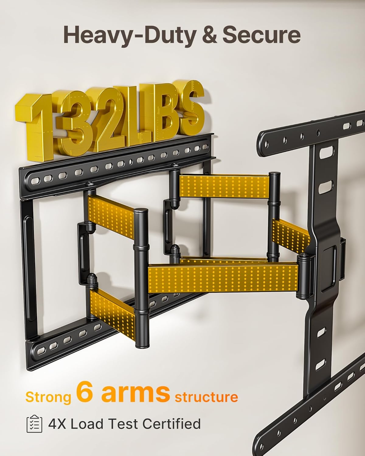 monTEK Ultra Slim TV Wall Mount for Most 37-75 inch TVs, 1.1" Thin Low Profile TV Bracket, Full Motion TV Mount Dual Swivel Articulating Tilt 6 Arms, Max VESA 400x400mm, Up to 132lbs, 16"/18" Studs