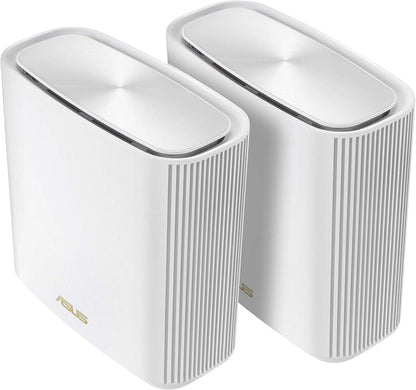 ASUS ZenWiFi Whole-Home Tri-band Mesh WiFi 6E System (ET9 2PK), Coverage up to 5,500 sq.ft, 7800Mbps, new 6GHz band, AiMesh, Lifetime Free Internet Security, Parental Control, EasySetup, Instant Guard