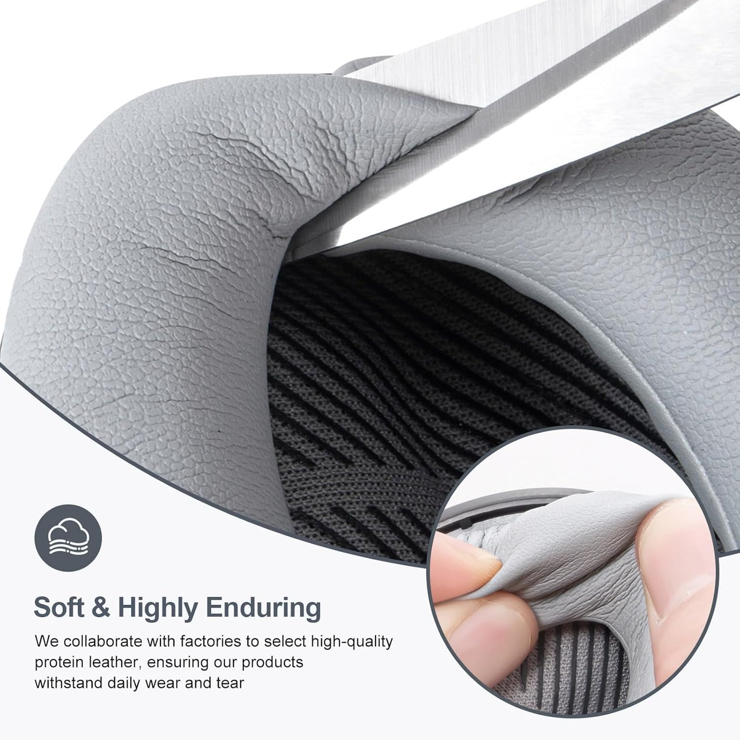 Replacement Ear Pads Earpads for Bose QuietComfort QC 2 15 25 35 Ear Cushion for QC2 QC15 QC25 QC35 SoundLink SoundTrue Around-Ear II AE2 (Black)