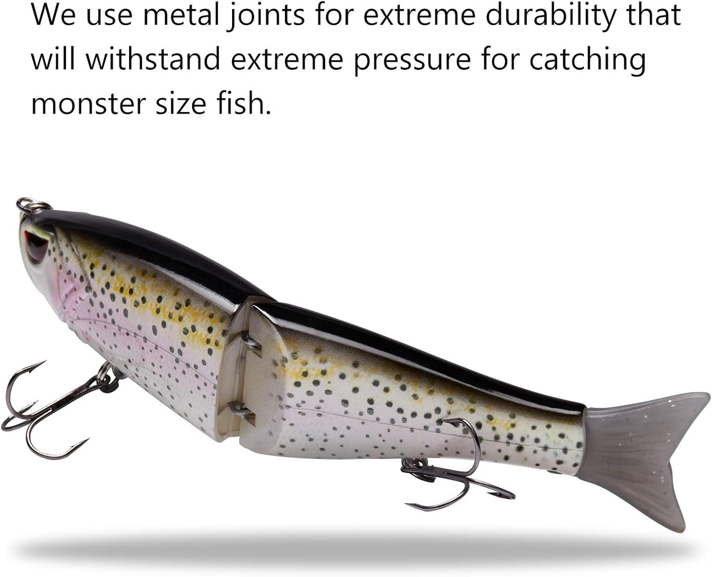 Bassdash SwimShad Glide Baits Jointed Swimbait Bass Pike Salmon Trout Muskie Fishing Lure