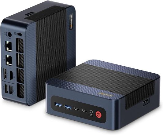 BOSGAME M4 Mini PC Oculink, AMD Ryzen 7 8745HS 32GB DDR5 RAM 1TB PCIe4.0 SSD,Radeon 780M Quad Displays,USB4,Dual LAN 2.5GbE LAN Micro Desktop Computer