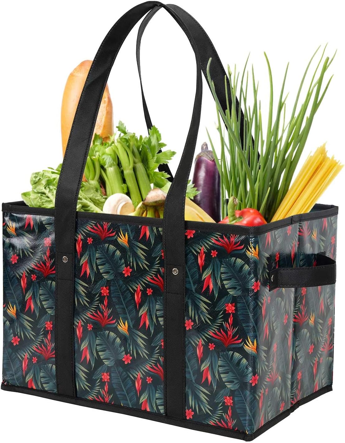 Purilite Select™ Heavy-Duty Reusable Grocery Tote Box Bags – 4 Gallon Capacity