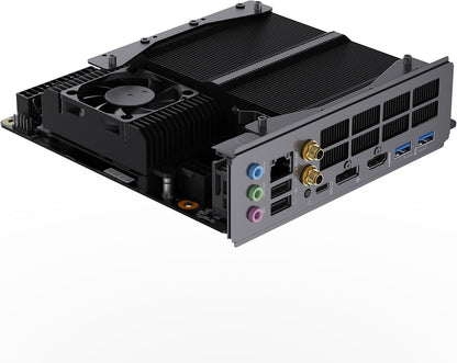 MINISFORUM BD795i SE Mini ITX Motherboard, AMD Ryzen 9 7945HX, 16 C/32 T,Up to 5.4 GHz,PCIe 5.0 x16 Slot, Dual PCIe4.0 M.2 Support, DDR5,8K Triple Output with HDMI/DP/USB-C, RJ45 2.5G, USB 3.2 Gen 2