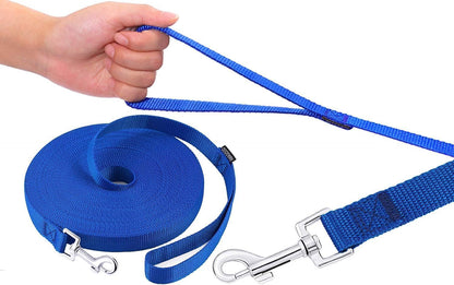 AMAGOOD Dog/Puppy Obedience Recall Training Agility Lead-15 ft 20 ft 30 ft 50 ft Long Leash-for Dog Training,Tie Out,Play,Safety,Camping (15 feet, Black)