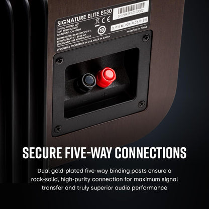 Polk Signature Elite ES35 Slim Center Channel Speaker - Hi-Res Audio Certified, Dolby Atmos & DTS:X Compatible, 1" Tweeter & (6) 3" Woofers, Dual Power Port for Effortless Bass, Stunning Black