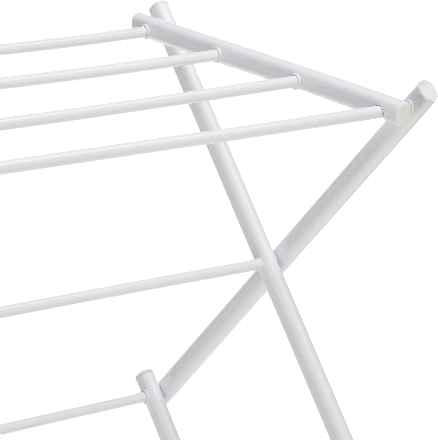 Foldable Portable Laundry Drying Rack for Indoor Air Drying Clothing, 29.4 x 14.8 x 41.9 inches (LxWxH), Chrome Silver