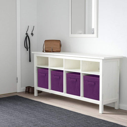 ShellKingdom Storage Bins, Foldable Fabric Storage Cubes And Cloth Organizer Drawer For Closet And Toys, 6 Pack (Lavender+Light Blue+Pink)