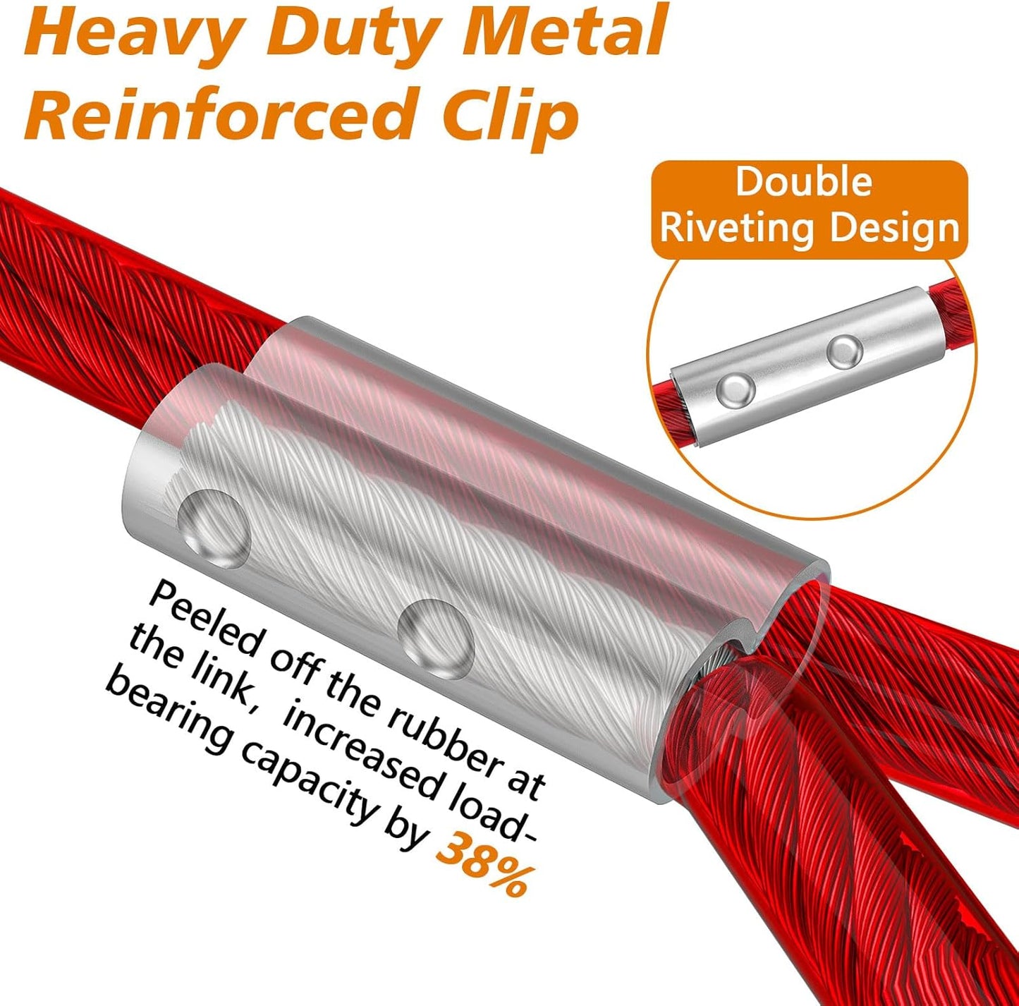 XiaZ Dog Runner Cable Dog Run Trolley Tie Out Cable Dog Chains for Outside Yard Camping Up to 250 Pound, 20 Feet