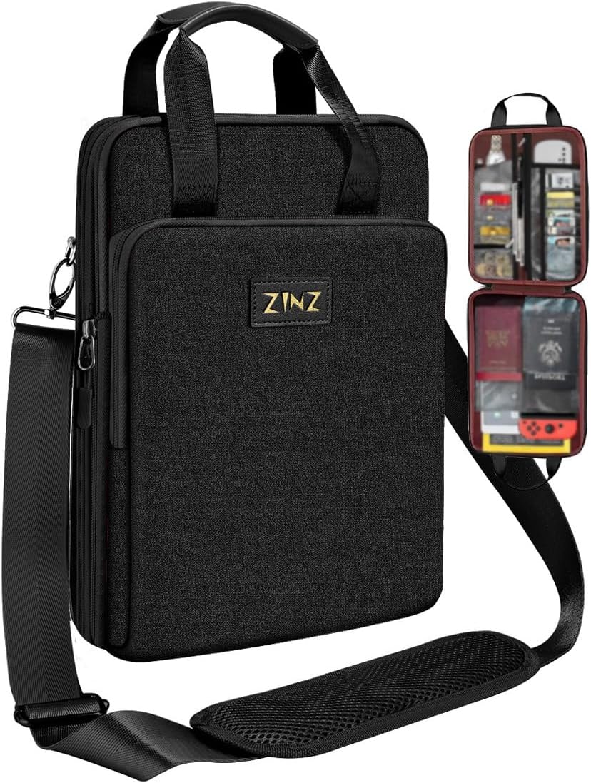 ZINZ Slim & Expandable Case 12.9 13 inch Travel Laptop Shoulder Bag for MacBook Air 13" M3/M2/M1, MacBook Pro 13" M2/M1, iPad Pro 12.9"/13"/11", iPad Air 13",L01G03 - PuriLite