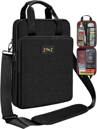 ZINZ Slim & Expandable Case 12.9 13 inch Travel Laptop Shoulder Bag for MacBook Air 13" M3/M2/M1, MacBook Pro 13" M2/M1, iPad Pro 12.9"/13"/11", iPad Air 13",L01G03 - PuriLite