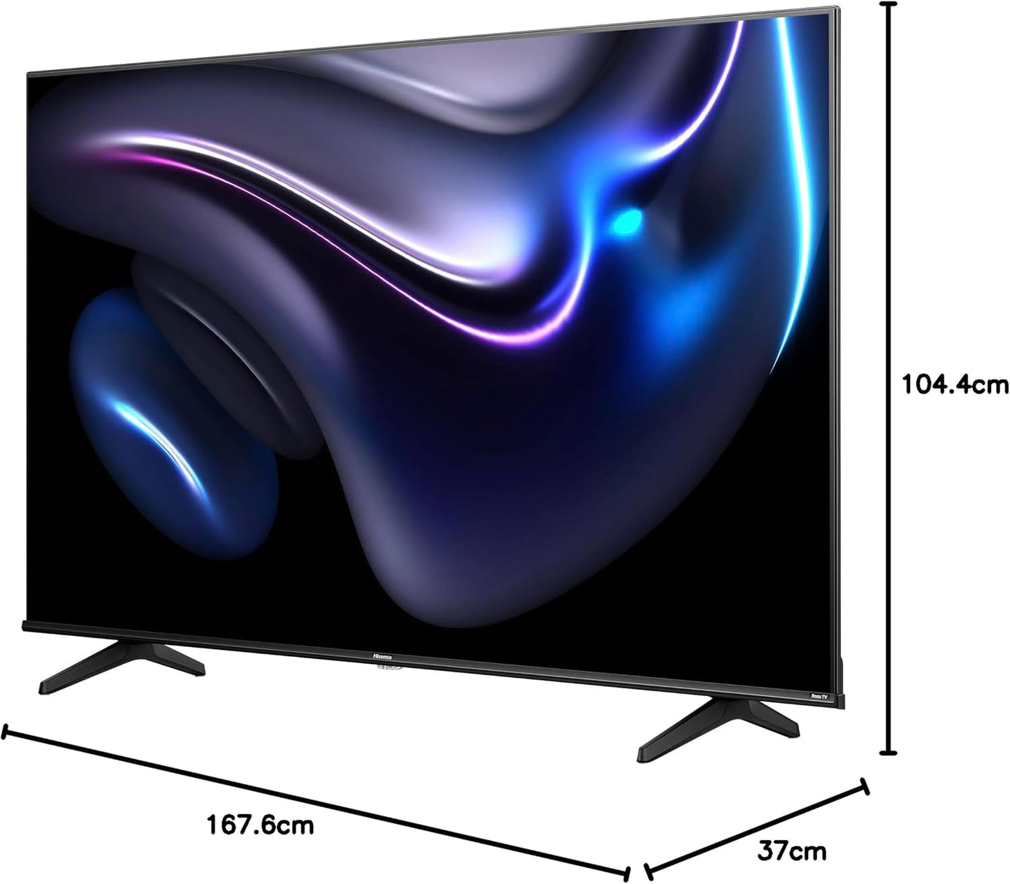 Hisense 58R63N-58 inch 4K UHD HDR LED Roku Smart TV-2024