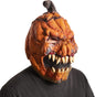 Pumpkin Mask Halloween Gifts Scary Decorations For Adults Creepy Costumes Men Spooky Horror Head Masks With Teeth Outdoor
