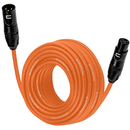 Balanced XLR Cable Male to Female - 6 Feet Pink - Pro 3-Pin Microphone Connector for Powered Speakers, Audio Interface or Mixer for Live Performance & Recording