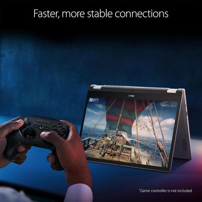 ASUS Chromebook Vibe CX34 Flip Cloud Gaming Laptop, 14" 144Hz Touchscreen Display, Intel® Core™ i5-1235U Processor, 512GB SSD, 16GB RAM, ChromeOS, Pearl White, CX3401FBA-AS51T-CB