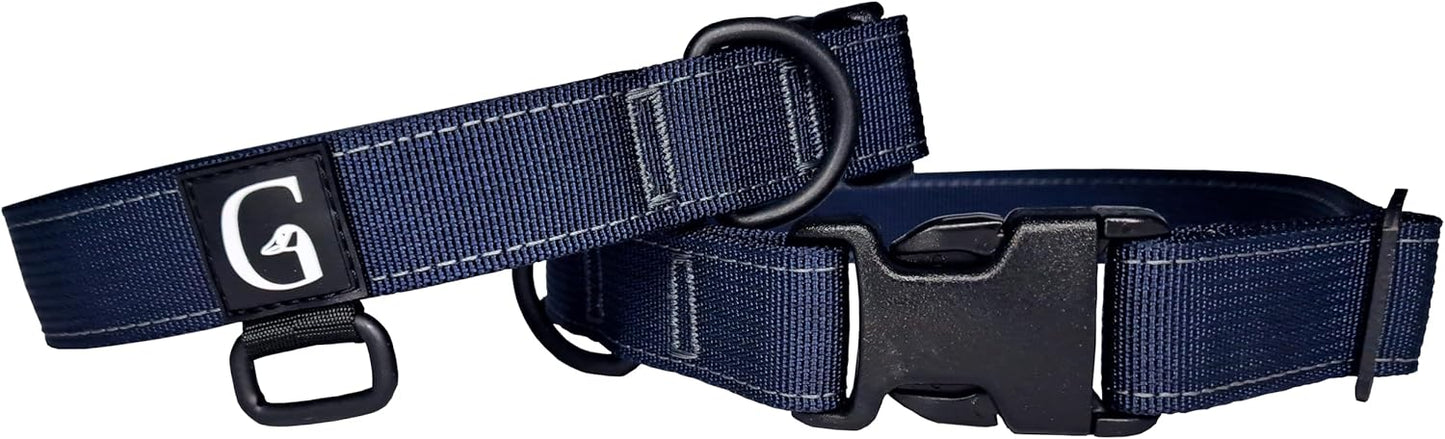 GOOSEMAN’S Gear - Dog Collar Medium and Large Breed - Made in Canada - Military Grade Buckle (Collier Pour Chien) (Ranger Green, X-Large)