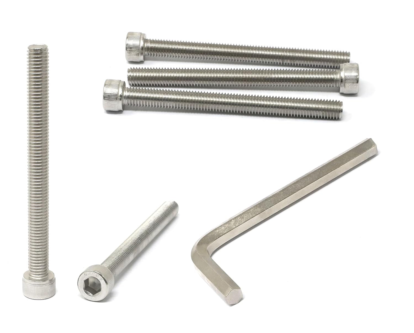 iexcell 25 Pcs M6 x 20mm Thread Pitch 1 mm Stainless Steel 304 Hex Socket Head Cap Screws Bolts Kit