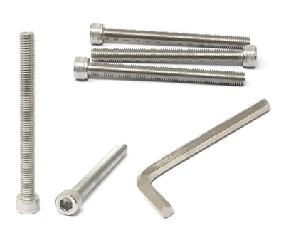 iexcell 25 Pcs M6 x 20mm Thread Pitch 1 mm Stainless Steel 304 Hex Socket Head Cap Screws Bolts Kit