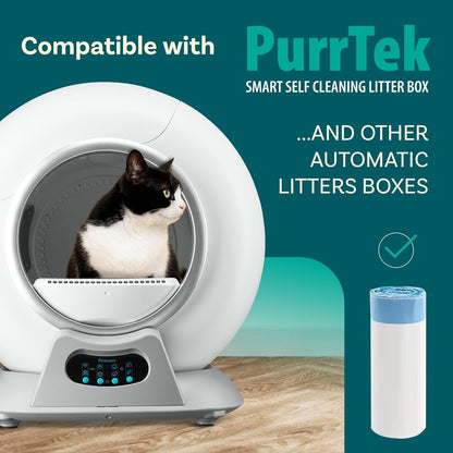 PetCove Self Cleaning Litter Box - Automatic Cat Litter Box up to 75L, App‑Control Cat Litter Box with Integrated Safety Protection, Advanced Odor Control & Smart Weight Monitoring with Cat Litter Bag