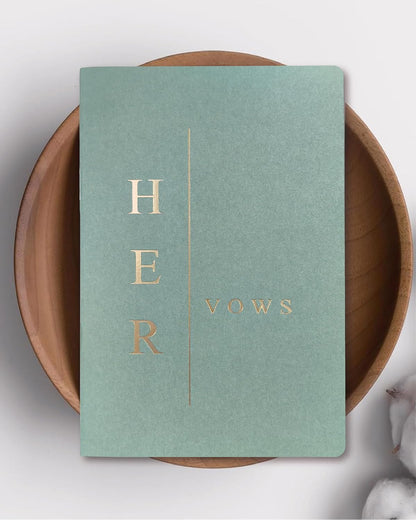 GroomBrideGifts Wedding Vow Book for His and Hers, Soft Touch, Perfectly Sized Bride and Groom Vow Books, Wedding Essentials, Wedding Registry Ideas, His and Hers Gifts
