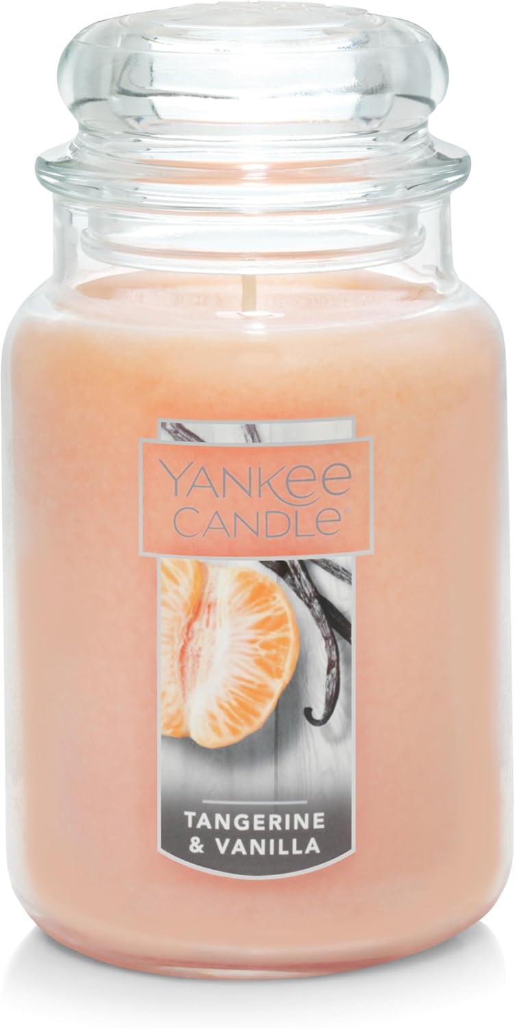 Yankee Candle Scented Candle, Sage & Citrus, Original Large Jar Candle, 110-150 Hours of Burn Time, 22 oz.