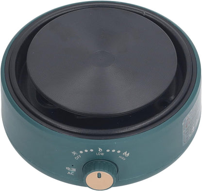Electric Mini Stove Portable 4 Hot Plate 500W 110V Electric Ceramic Stove for Boiling Water, Making Tea and Coffee (Black)
